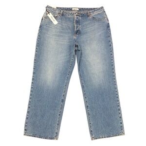 ROLLA’S Super Loose Straight Leg Del Rey Blue Jeans Women's Plus Size 34 34X31